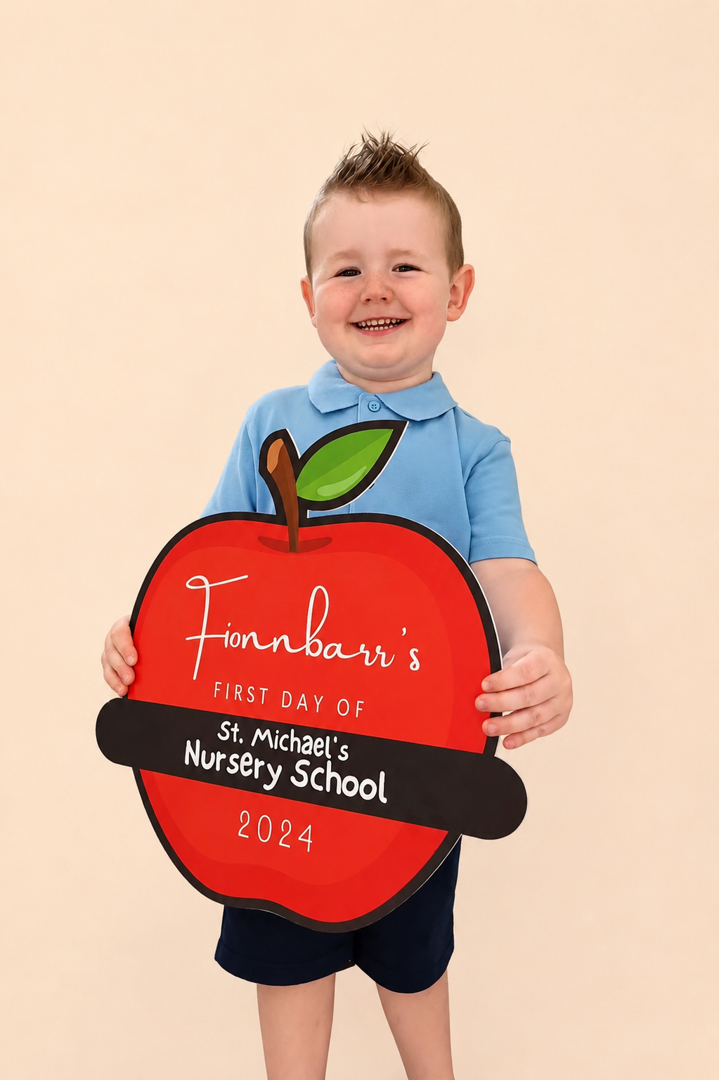Back To School Apple Sign Personalised